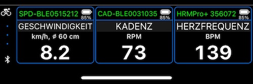 BLE-Fahrradsensoren-Dashboard