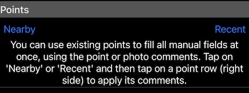 re-use points for comments