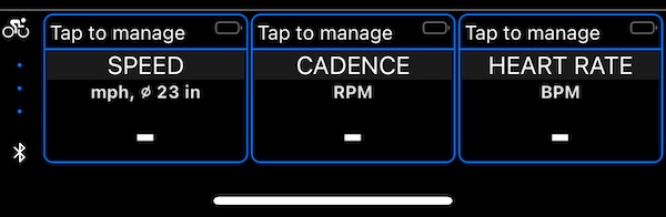 Tap on sensor section