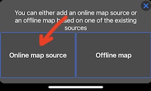 Map online source menu