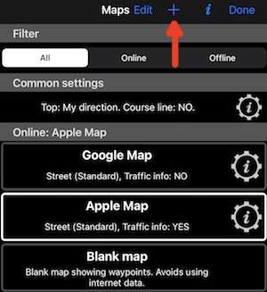 Map add map button