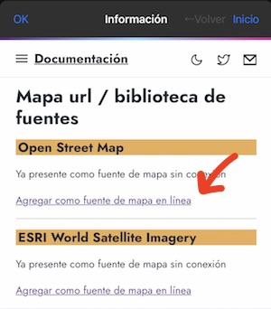 URL library menu