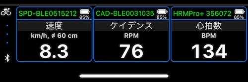 BLEサイクリングセンサーダッシュボード