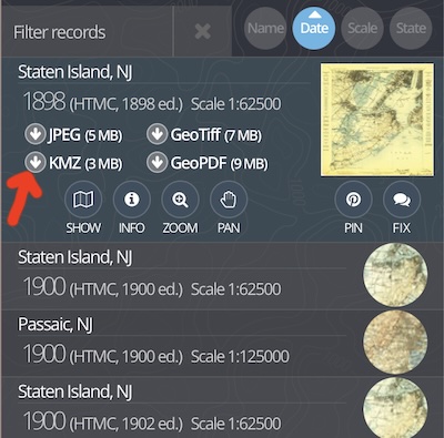 map-collection-usgs-kmz