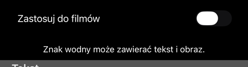 Edytor zawężony do filmu: jeden przełącznik, „Zastosuj do filmów”