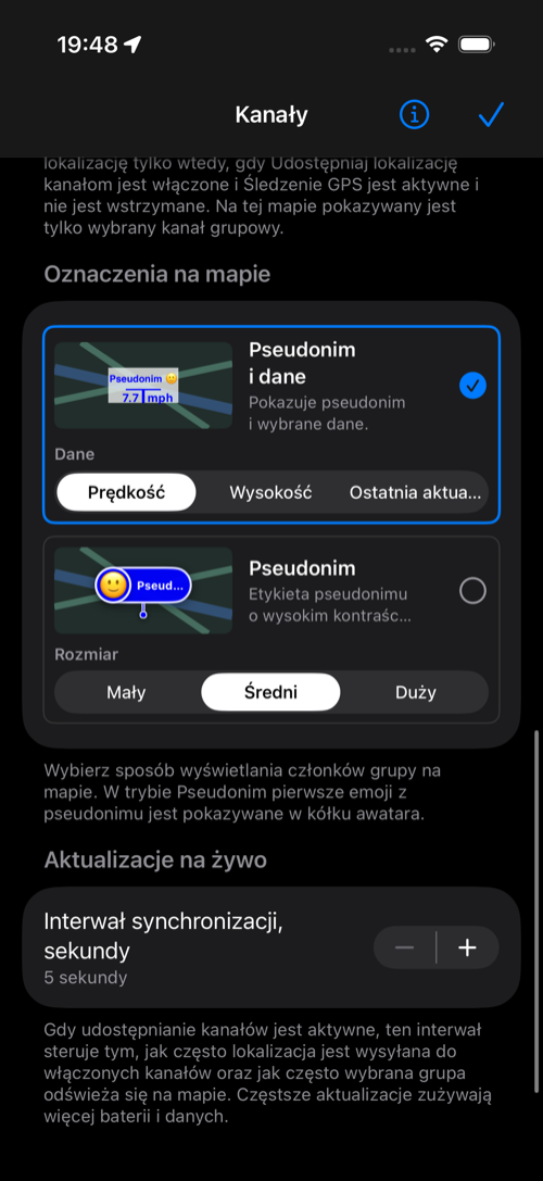 Oznaczenia na mapie