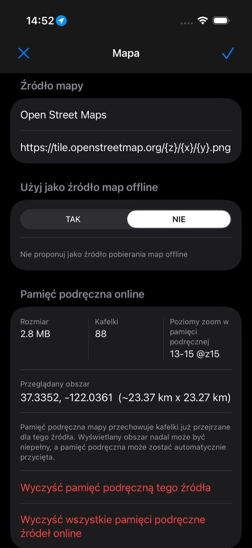 Edytor źródła mapy online