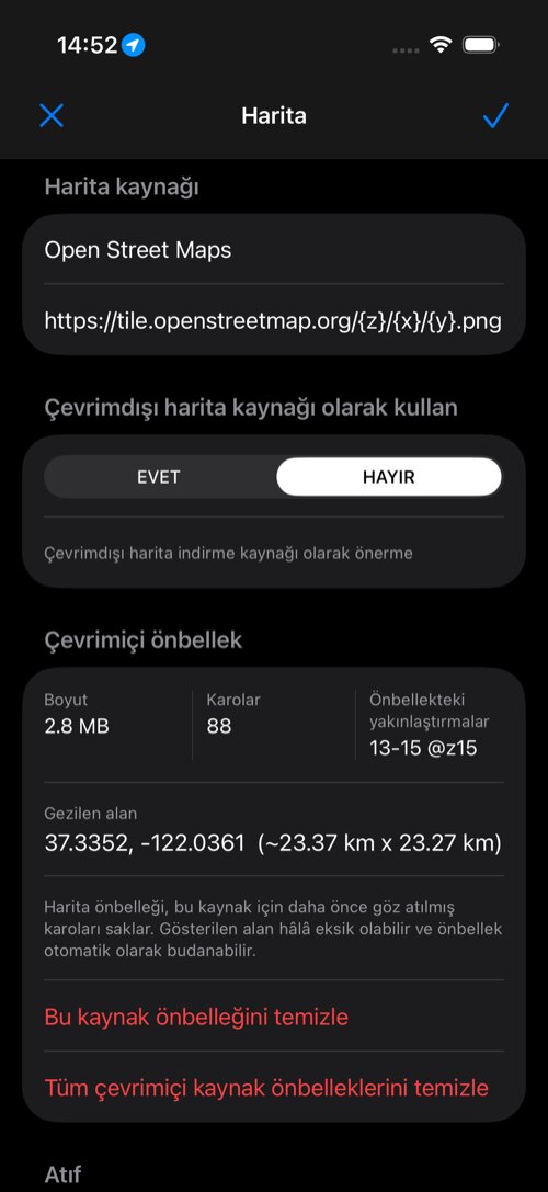 Çevrimiçi harita kaynağı düzenleyicisi