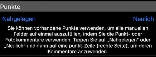 Wiederverwendung von Punkten für Kommentare