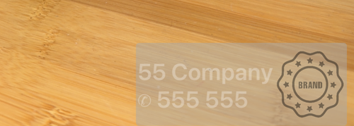 The watermark live in the viewfinder: the mark drawn semi-transparently over the scene