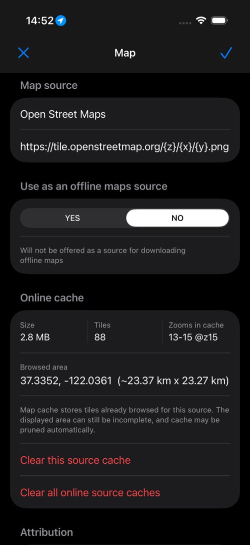 Online map source editor