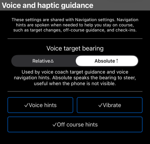 Voice and haptic guidance
