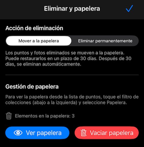 Configuración de papelera
