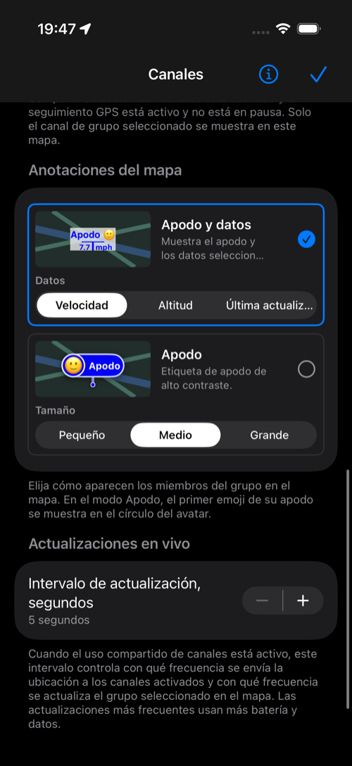 Anotaciones del mapa