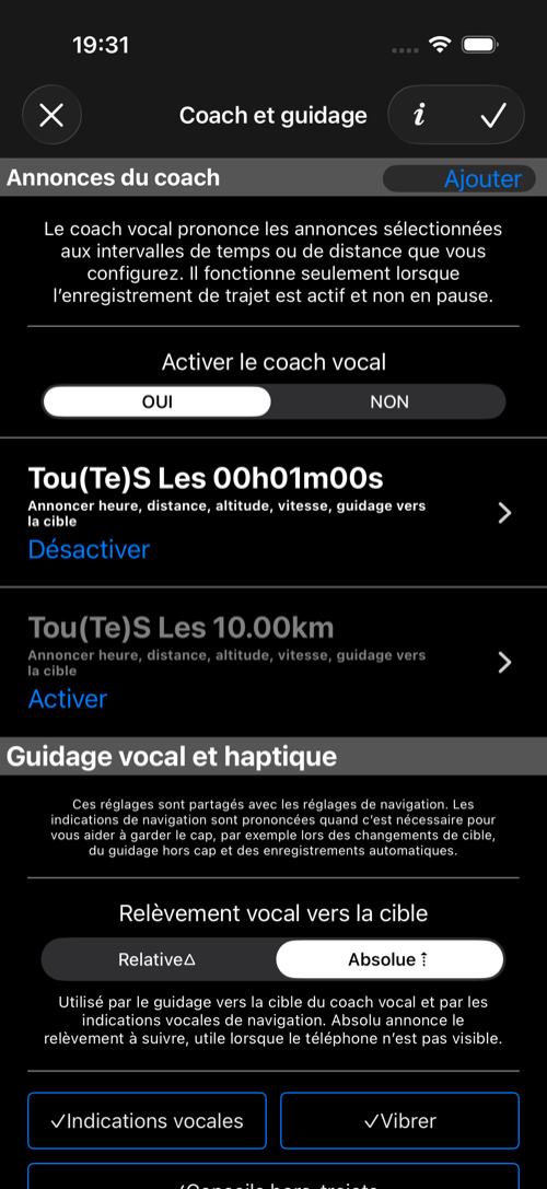 Annonces du coach vocal
