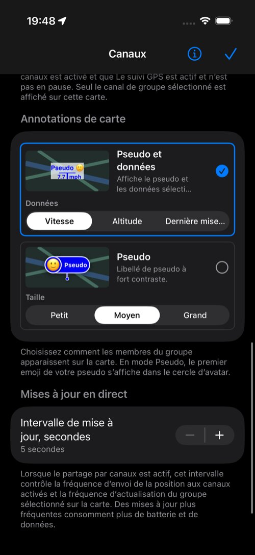 Annotations de carte