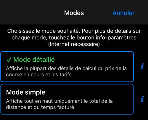Le sélecteur de modes, celui-ci étant sélectionné