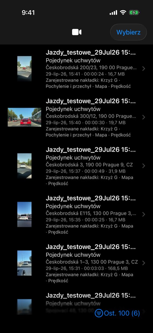 Biblioteka wideo z zapisanymi nagraniami, miniaturami, metadanymi i zarejestrowanymi nakładkami