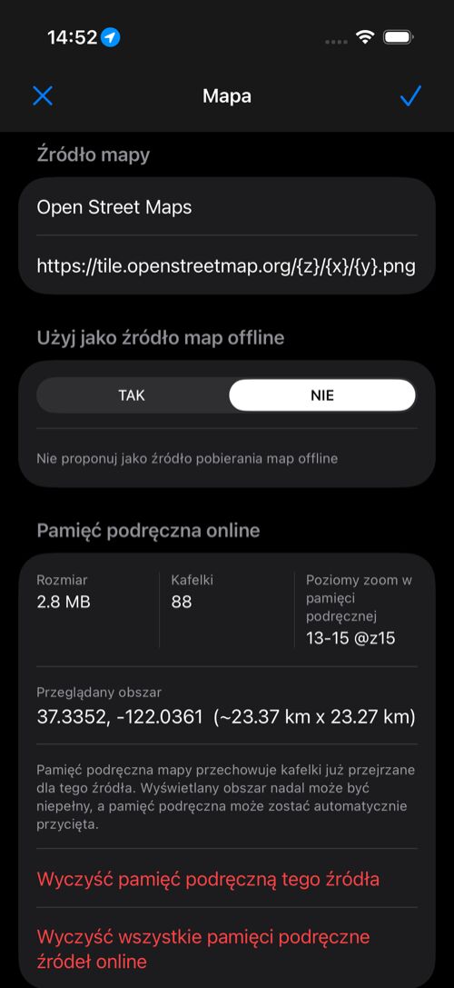 Edytor źródła mapy online