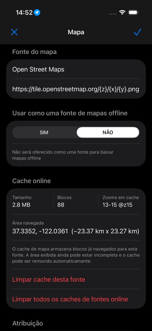 Editor de fonte de mapa online