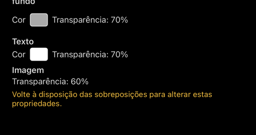 A linha que remete ao leiaute de sobreposições
