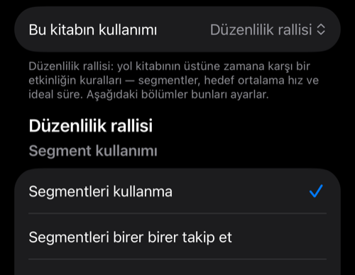 Bu kitabın kullanımı Düzenlilik rallisi olarak, altında Segment kullanımı